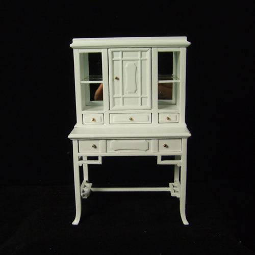 H12013 WT - 1" scale White Display Cabinet